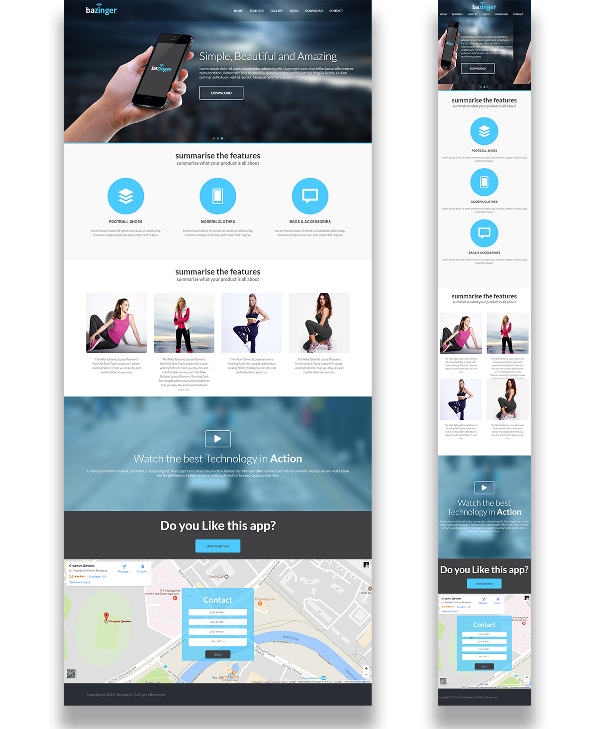 Landing Page Mobile Apps